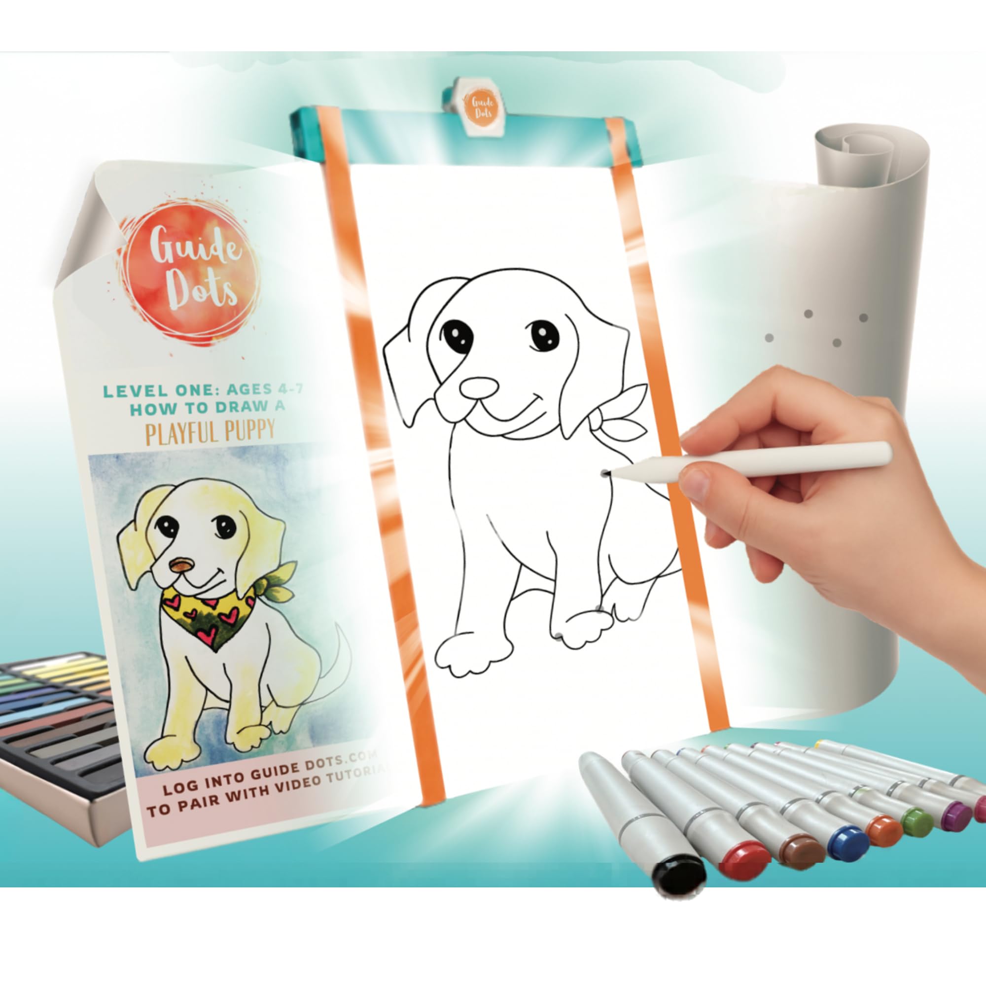 Amazon.com: Kids Art Kit Ages 4–7 – Art Class in a Box w/Light Up