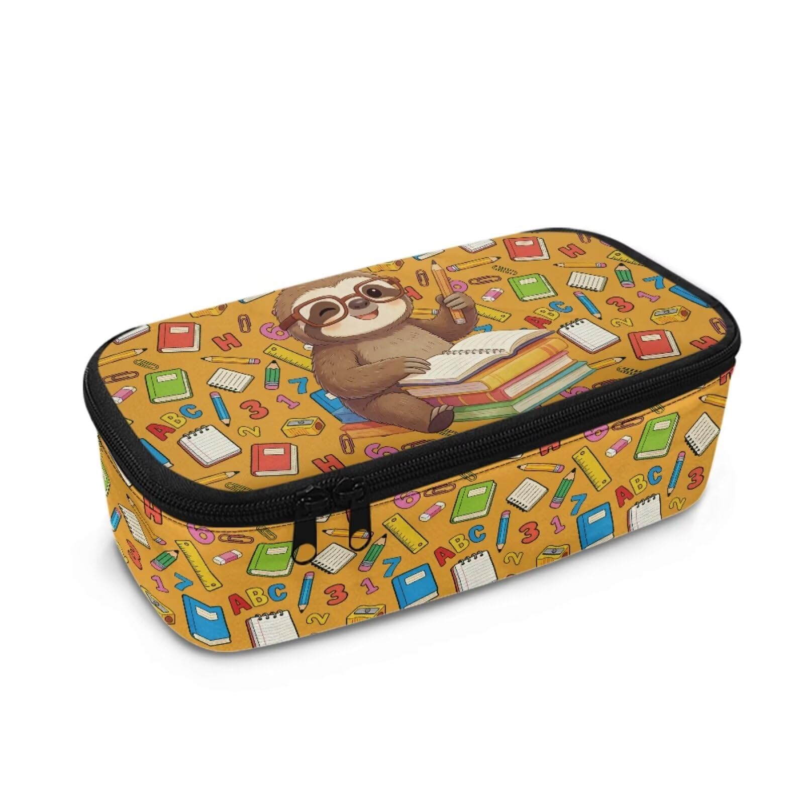 Dngkaoje Animal Sloth Pencil Box for School Boys Girls Pencil Case Large Capacity Funny Sloth Pen Holder Pencil Pouch for School Supplies Desk Stationary Organizer for Elementary â image 1