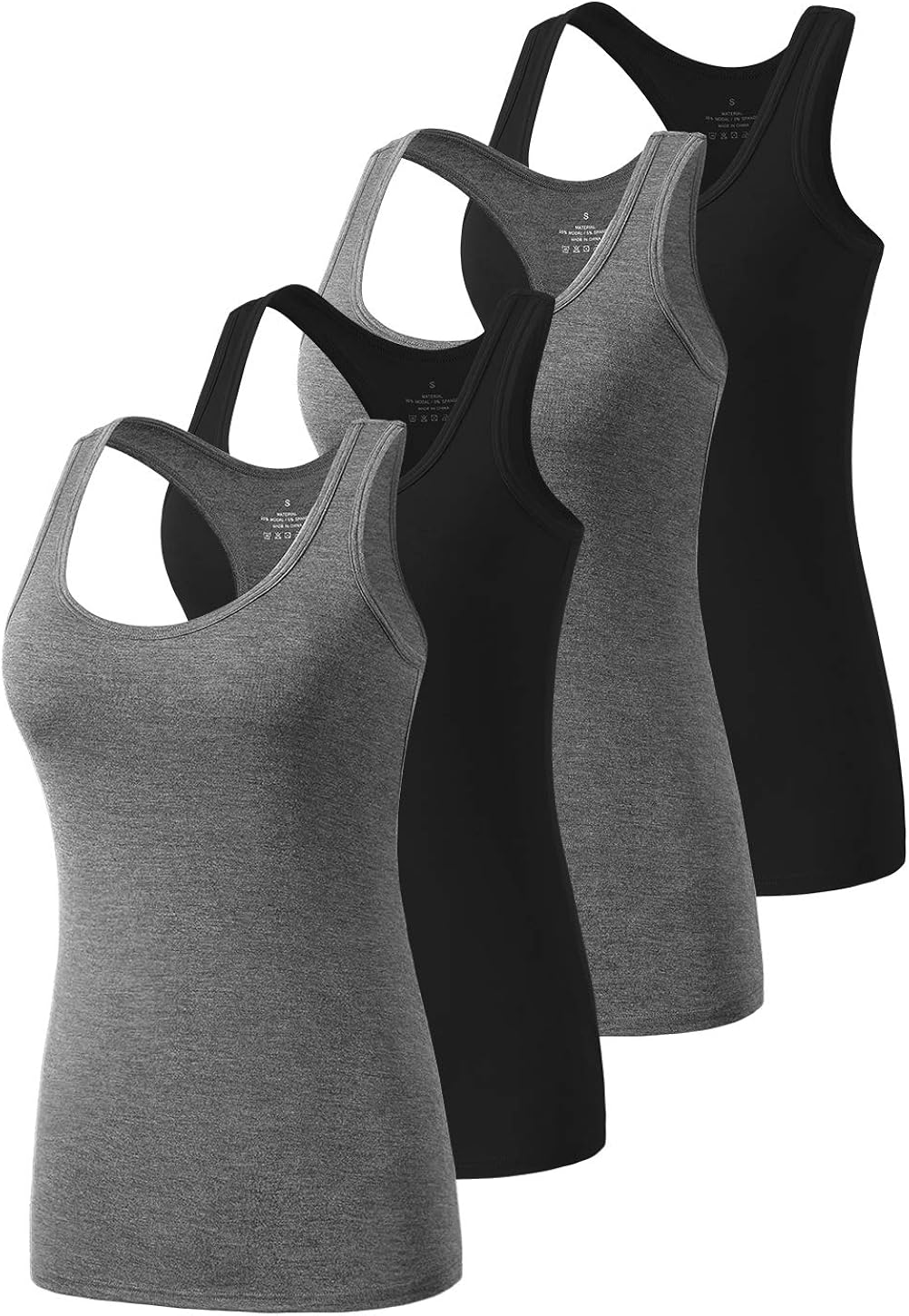 Vislivin Racerback Tank Tops 