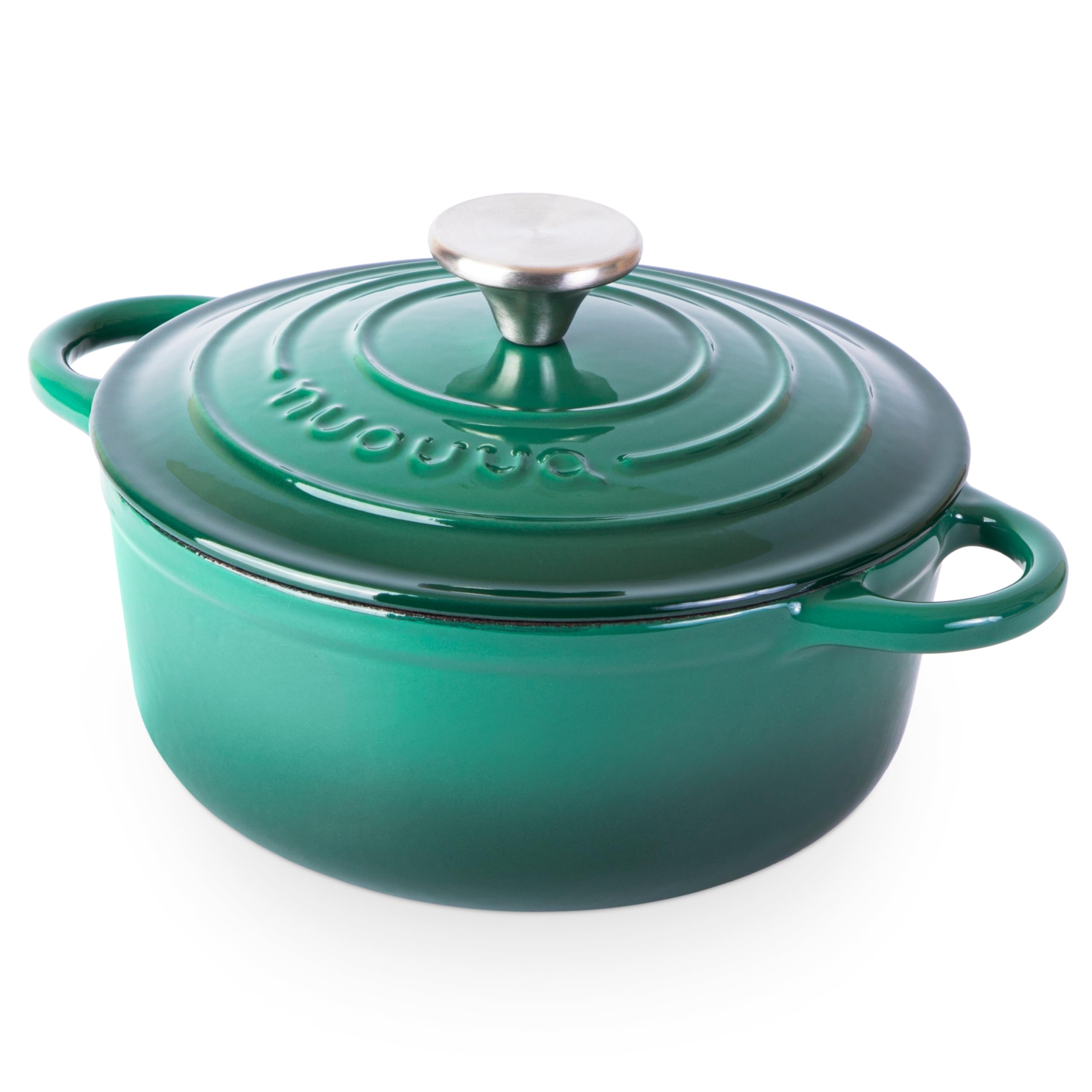 Nuovva Enamelled Cast Iron Dutch Oven Pot with Lid – 3.1 Quart Casserole Dish – Ceramic Dutch Oven for Bread Baking, Roasting, Braising & Stews – Oven Safe up to 500°F – 22cm Teal — view 32
