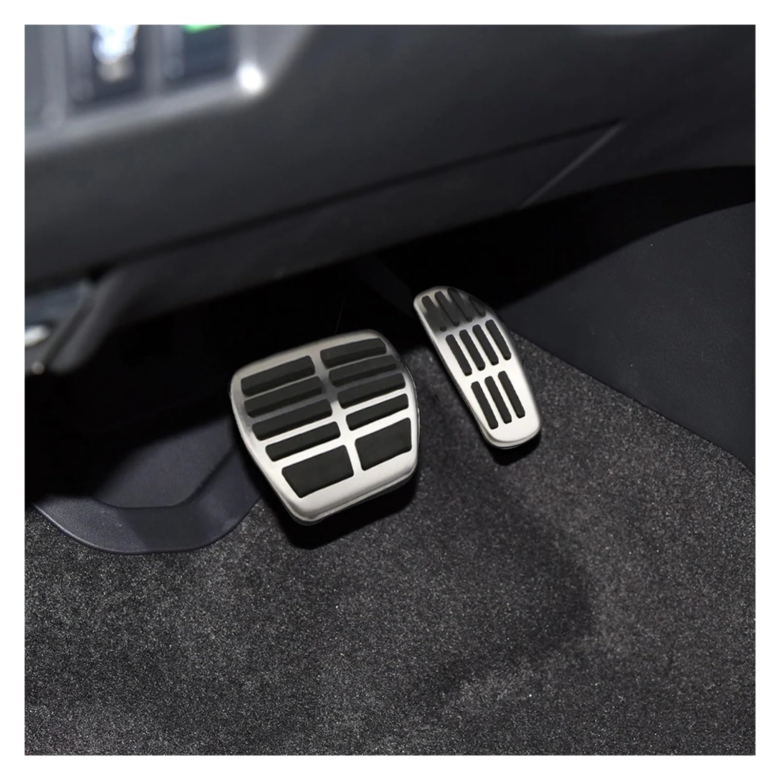 Pedalkappen Set Für Nissan X-Trail T32 (2014–2020) – Edelstahl/Gummi, Rutschfest Für Bremse, Gas & Fußstütze