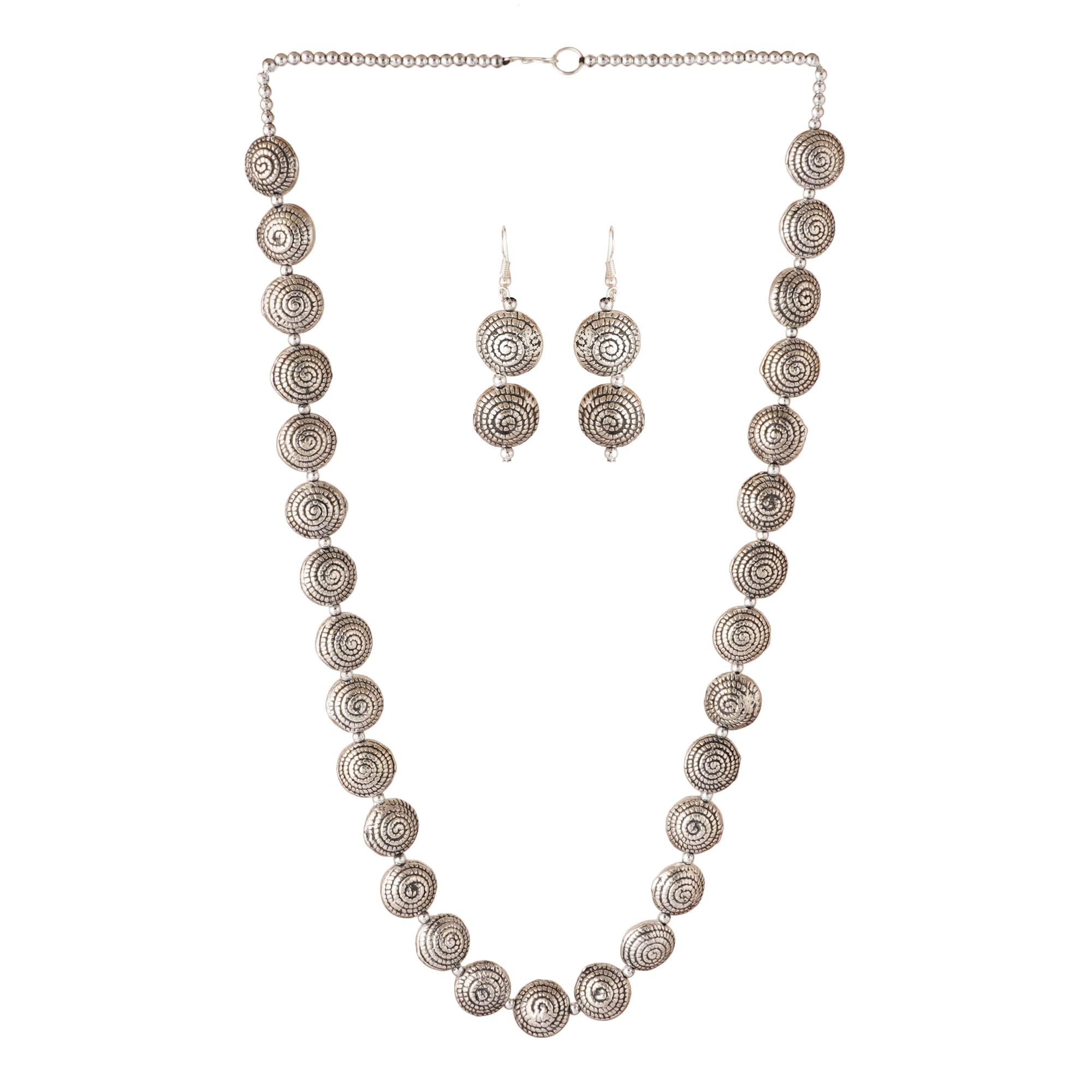 ZIKU JEWELRY GERMAN SILVER BUTTON NECKLACE WITH EARRINGS FOR WOMEN AND GIRLS (B09ZYSPYLC) Amazon Price History, Amazon Price Tracker
