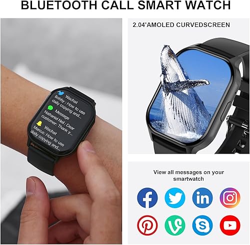 Miniatura 4 de Smart Watch for Android Phones iPhone Compatible 1.7''Full Touch Screen Call ReceiveDial Smartwatch Fitness Tracker with Music, Blood Oxygen, Heart