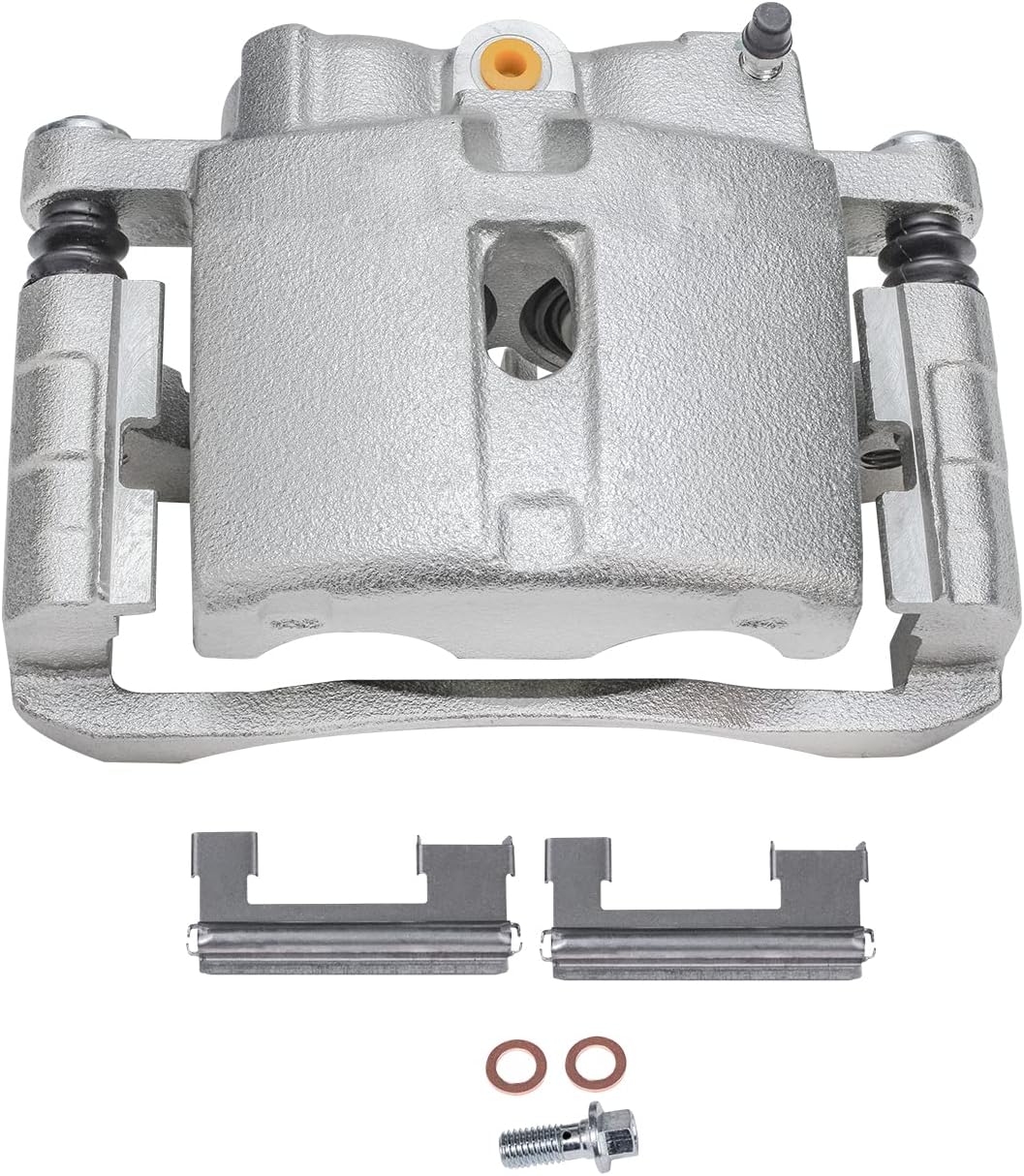 Detroit Axle - Front Brake Kit for GMC Chevy Silverado Sierra Savana Express 1500 Astro, 12'' inch Drilled & Slotted Disc Brake Rotors Ceramic Brake Pads Right Brake Caliper Replacement