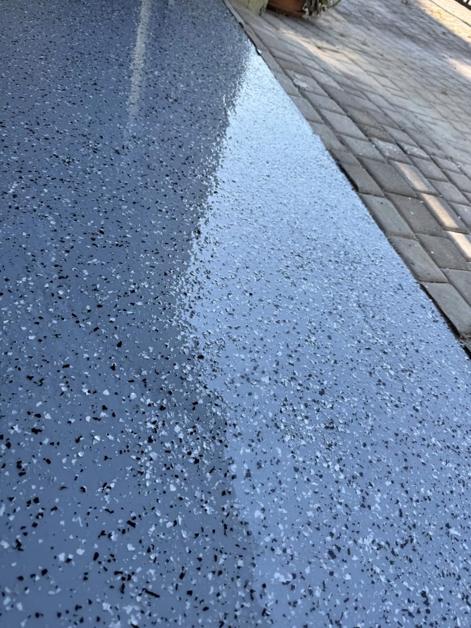Vernis Époxy Transparent 4,8 KG pour 40 m² | Résine Époxy 2K Protection Sol Garage | Brillant, Résistant UV, Résistant Chimiques | SwissTech