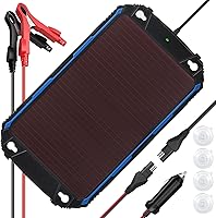 Vista 9 de SUNER POWER Cargador de batería solar impermeable de 12 W 12 V y mantenedor Pro, controlador de carga MPPT UltraSmart integrado, kit de carga