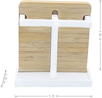 Marina Decoration Luxury Modern Decor 4 Piece Bath Accessories Set Ensemble Included Bathroom Liquid Soap Lotion Dispenser Pump Toothbrush Holder Tumbler Soap Dish, Alpha Modern Bamboo Resin Style