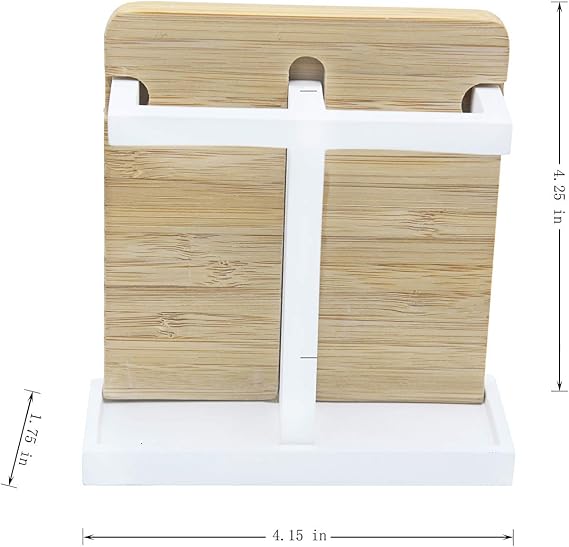 Marina Decoration Luxury Modern Decor 4 Piece Bath Accessories Set Ensemble Included Bathroom Liquid Soap Lotion Dispenser Pump Toothbrush Holder Tumbler Soap Dish, Alpha Modern Bamboo Resin Style