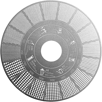 User Friendly Round Coffee Grinds Size Card Suitable for Beginners and Enthusiasts to Adjust Grinds for Optimal Flavor Grinds Comparator