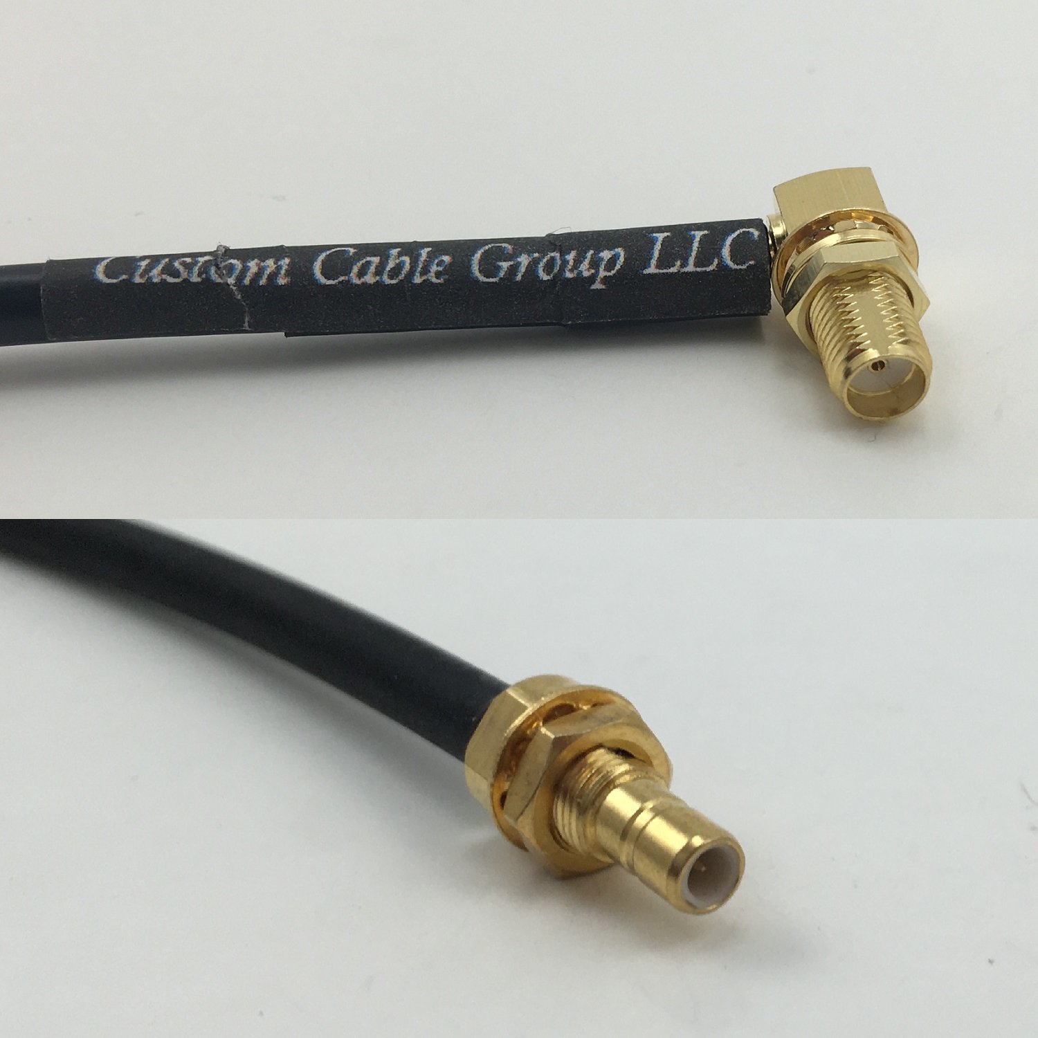 3 feet RG188 SMA FEMALE ANGLE to SMB MALE BULKHEAD Pigtail Jumper RF coaxial cable 50ohm Quick USA Shipping
