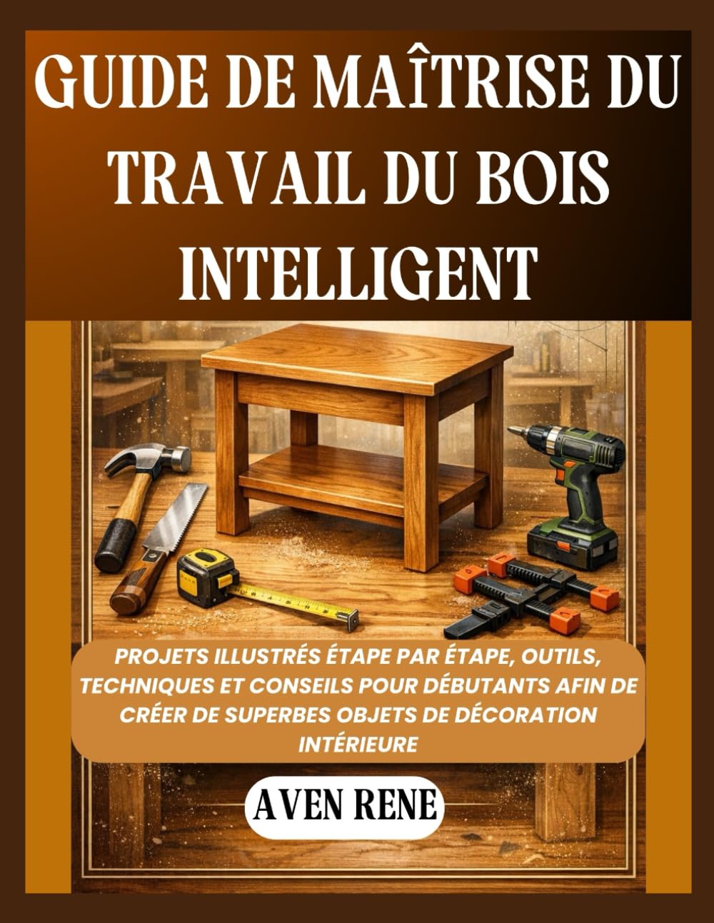 Guide de maîtrise du travail du bois intelligent: Projets illustrés étape par étape, outils, techniques et conseils pour débutants afin de créer de superbes objets de décoration intérieure