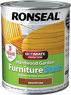 Ronseal HWFSDO750 Hardwood FurnIture Stain English Oak 750ml