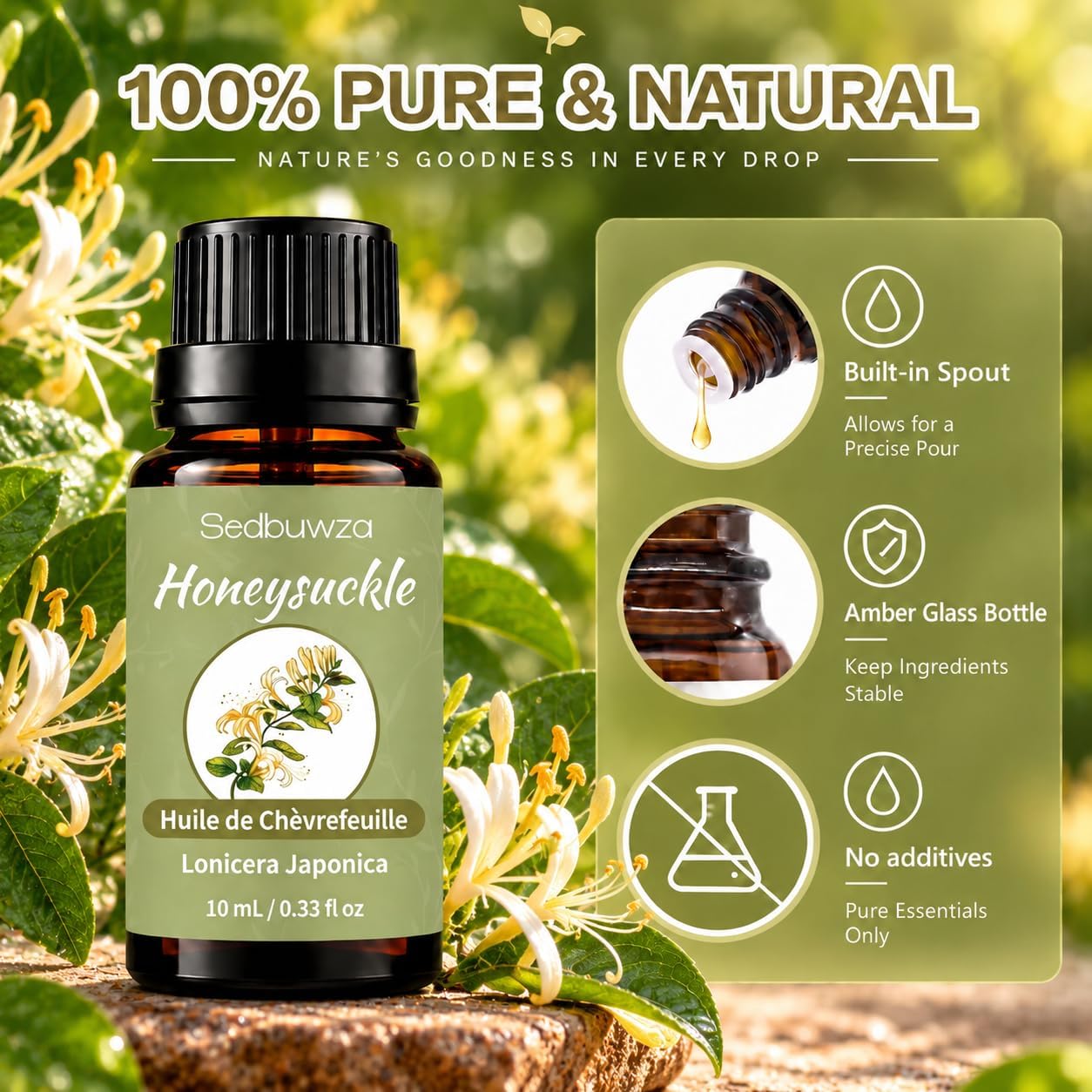 Sedbuwza Honeysuckle Essential Oil, 10 mL, Soap and Candle Making image 4