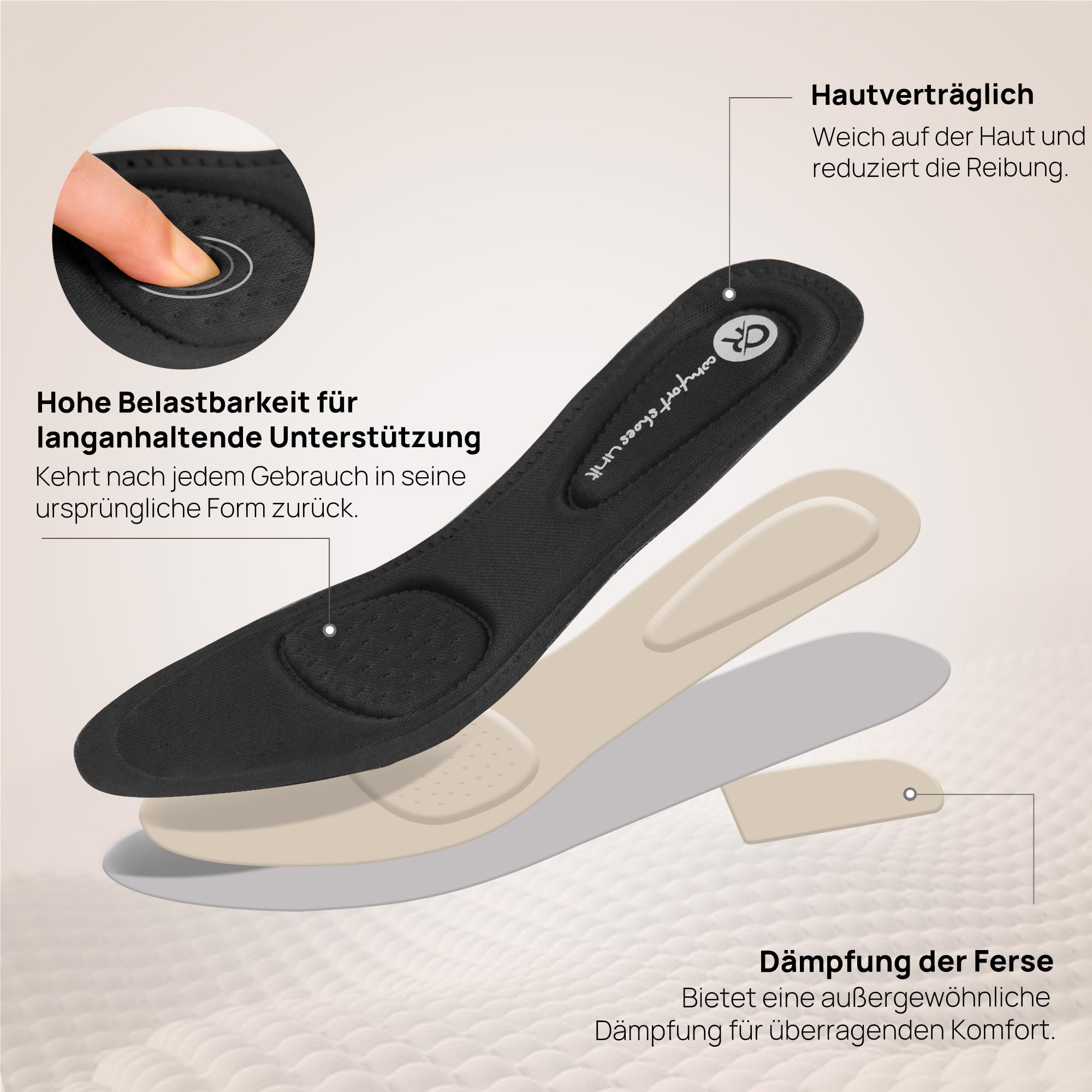 Ortho+rest Damen Hallux Valgus Pumps mit Niedrigem Absatz Orthopädische Schuhe Orthopädische Slip-On-Loafer(36,Schwarz)