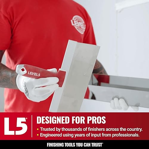 Miniatura 5 de Bandeja de barro de acero inoxidable de 16 pulgadas + base ergonómica contorneada - LEVEL5  Grado profesional  Bandeja de herramientas de