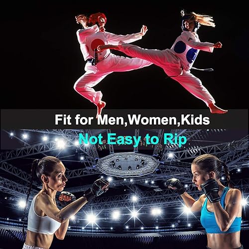 Miniatura 6 de ZooBoo MMA Gloves, Half-Finger Boxing Fight Gloves MMA Mitts with Adjustable Wrist Band for Sanda Sparring Punching Bag Training