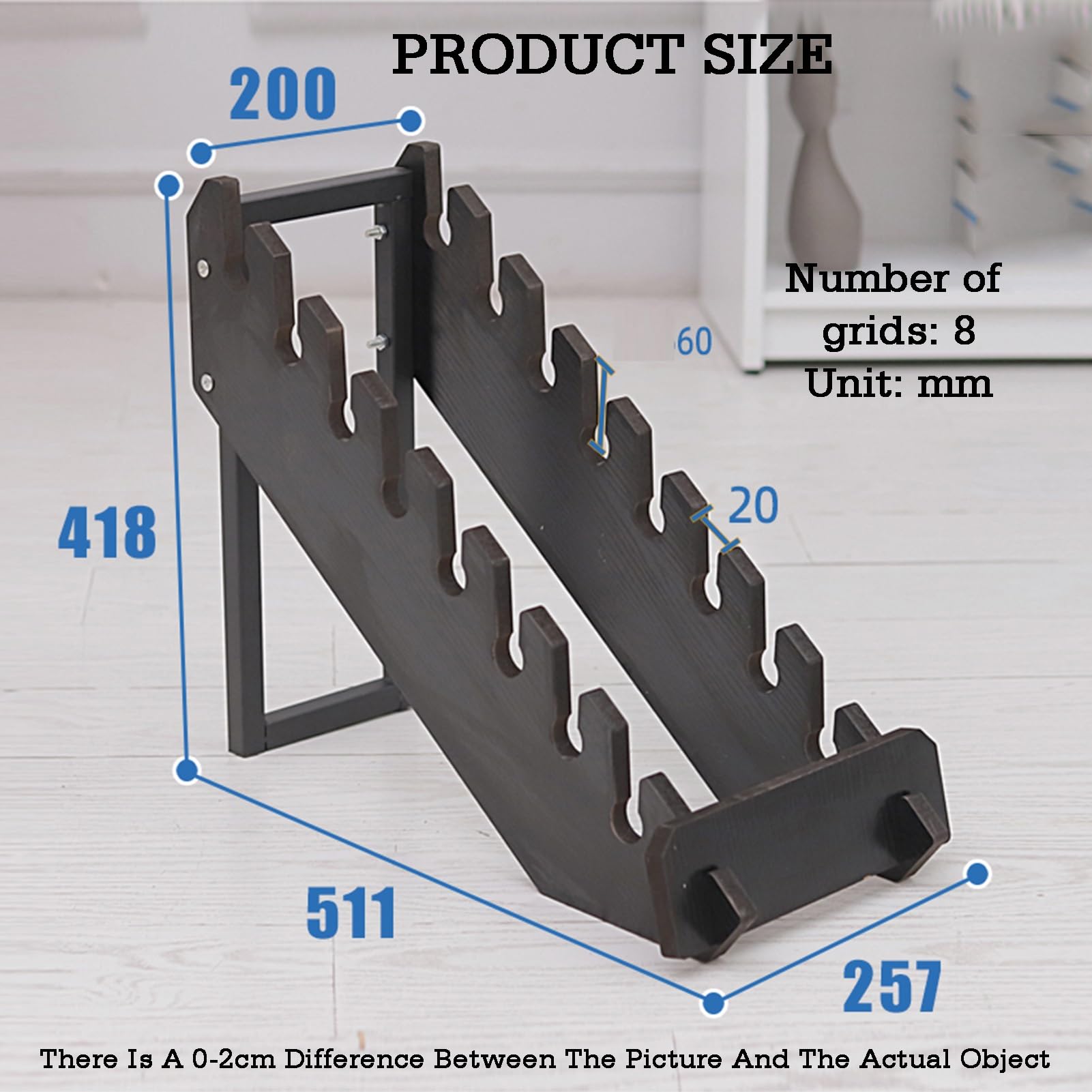 Scaffale organizer per negozi al dettaglio, espositore multistrato in legno per showroom, ideale per fiere ed esposizioni