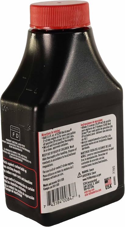 Echo 6550001 Red Armor 2-Cycle Engine Oil, Pack Of 6