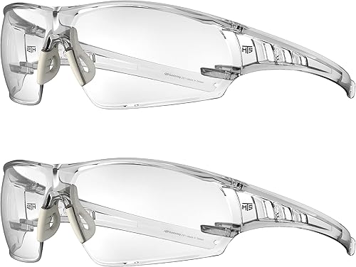 HUNTERSKY HTS - Gafas de seguridad transparentes para disparar y antivaho ligeras, con ANSI Z87.1, resistentes a los arañazos
