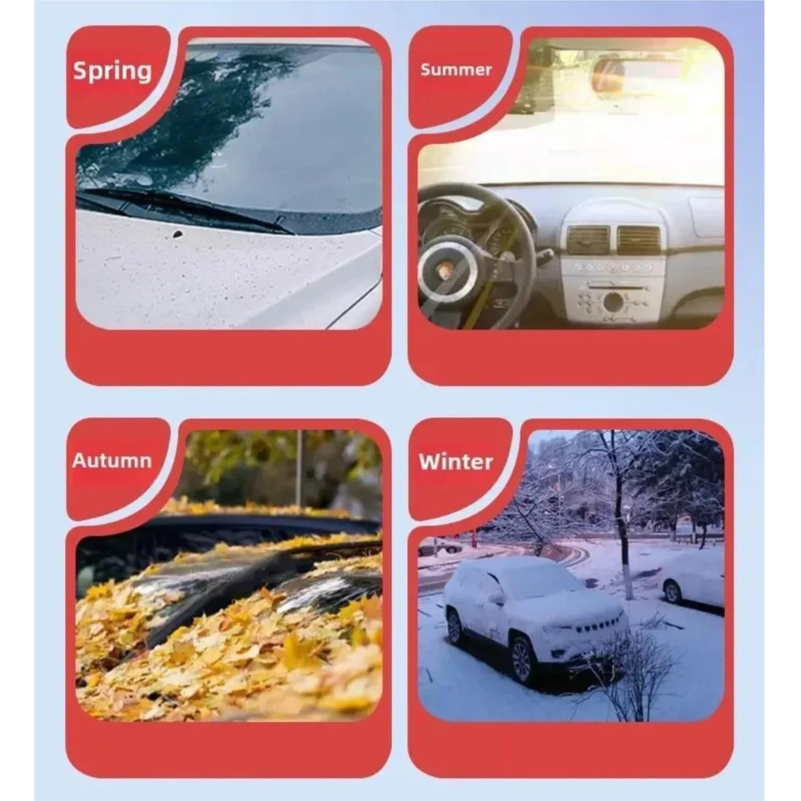 Copinverno Ertura per Parabrezza Auto Parabrezza per Auto da 1 Pezzo, Parasole Invernale per Esterni, Parasole per Parabrezza Automatico Antighiaccio