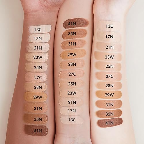 Miniatura 7 de AGE20'S Signature Essence Pact SPF 50+  Paquete de 2  21 Beige claro  Base crema, acabado húmedo, cobertura natural  Base de cojín coreana