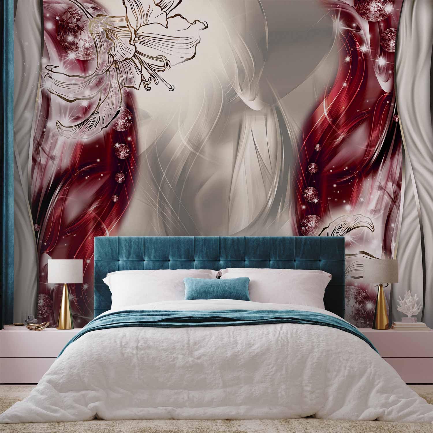 murando - Fototapete Vlies Abstrakt, 400x280 cm, Schlafzimmer, Wohnzimmer | Full HD Druck, 3D-Effekt, lichtbeständige Farben, ideal fürs Wohn- oder Schlafzimmer, schnelle Montage, lichtbeständig, edel