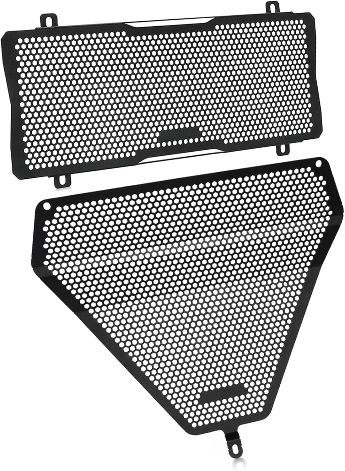 YUANQIAN Motorcycle Radiator Guard and Engine Guard Set Compatible with Ninja 650 2017-2025 Ninja 650 Performance 2021-2025-Black