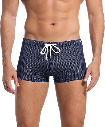 Men's Swimming Trunks Quick Dry Slim Fit Swim Boxer Trunks Beach Board Shorts Summer Swimwear Mens Elastic Surfing Boxers Breathable Swimsuit Underwear
