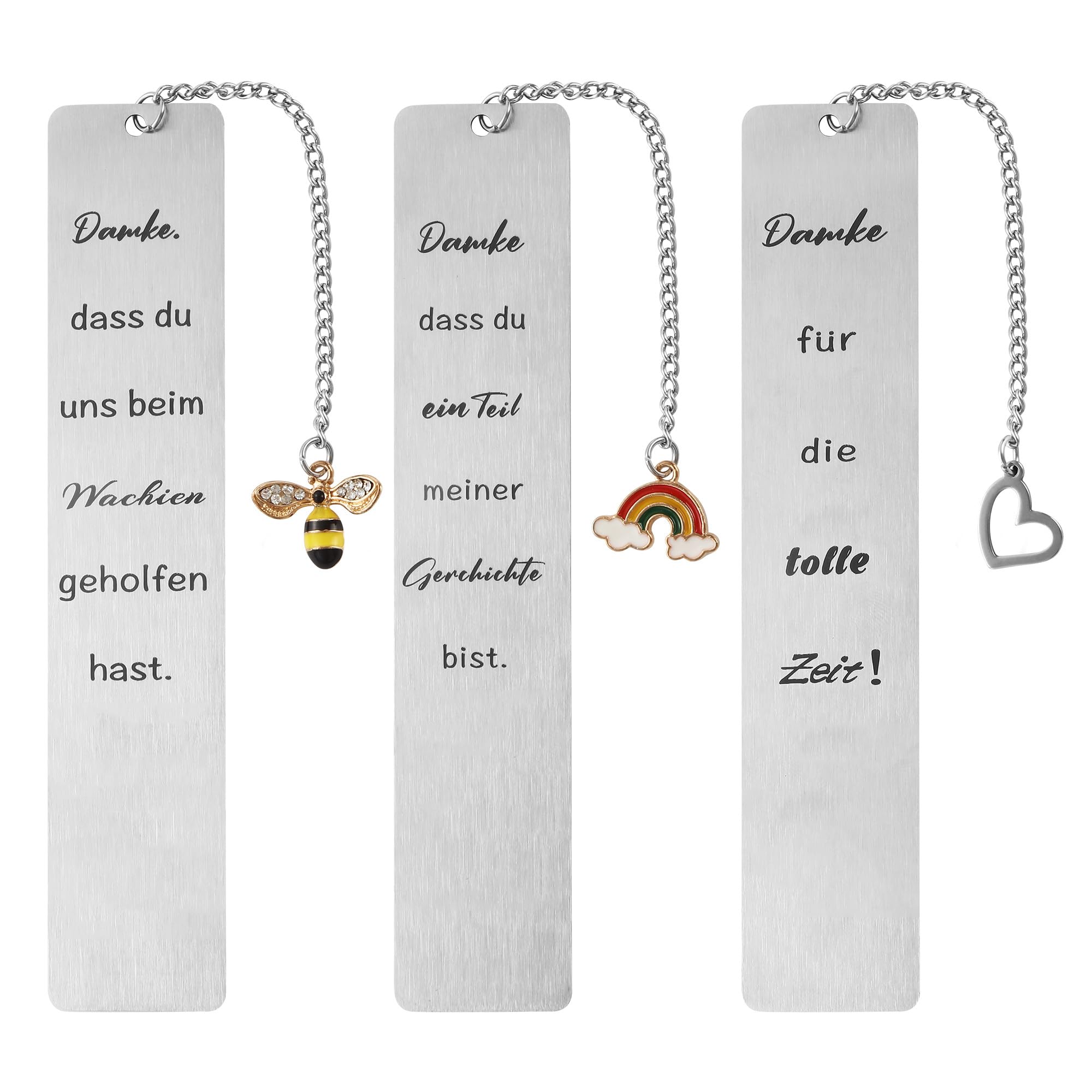 3 Marcapaginas personalizado, Marcapáginas motivador metálico, marcadores amistad inspiradores personalizados,Regalo Mujer Hombre Maestra Profesora Alumnos Amigos Graduación NavidadCumpleaños