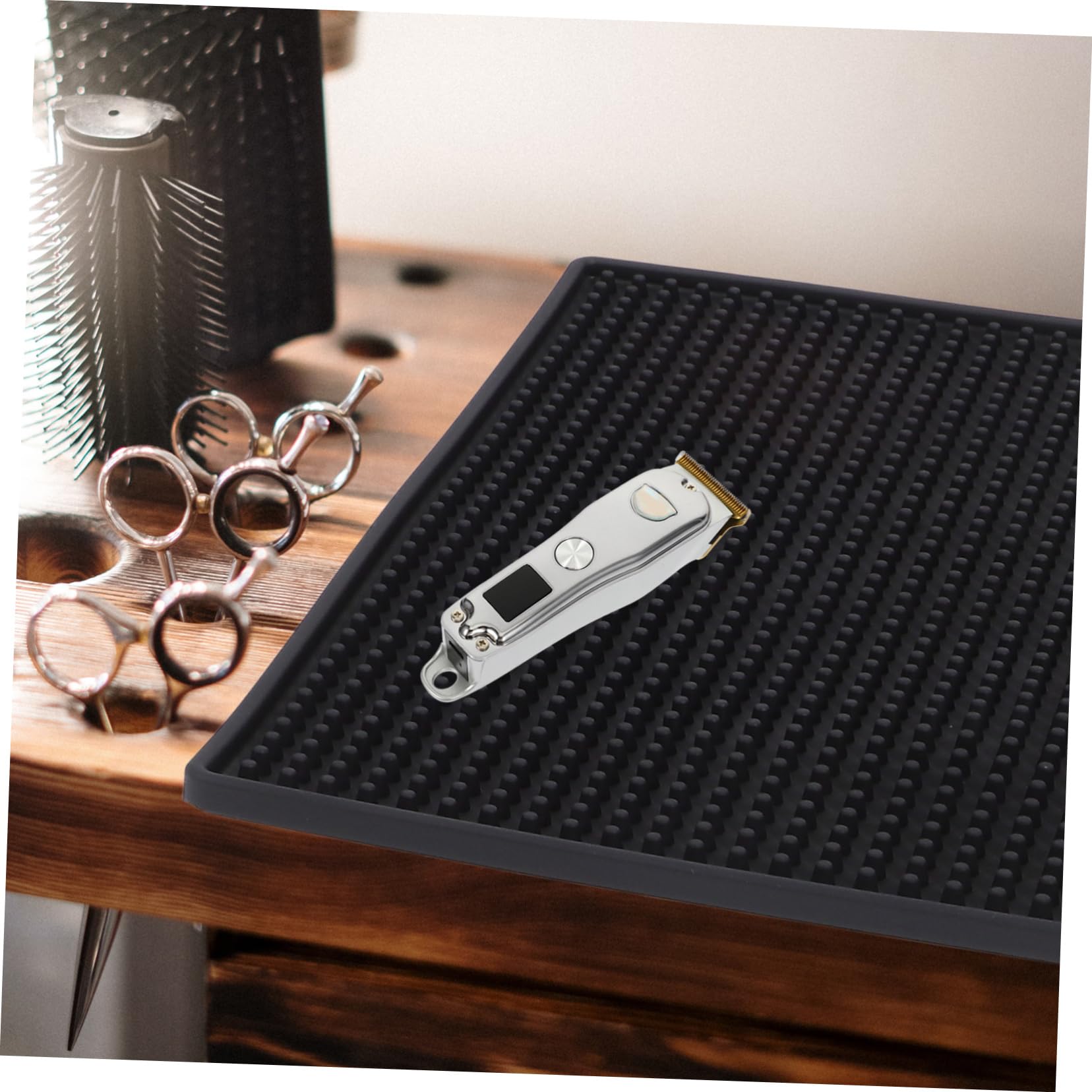 VICASKY Hairdressing Organizer Mat Clipper Holder Hair Salon Station Salon Stations Barber Organizer Stati