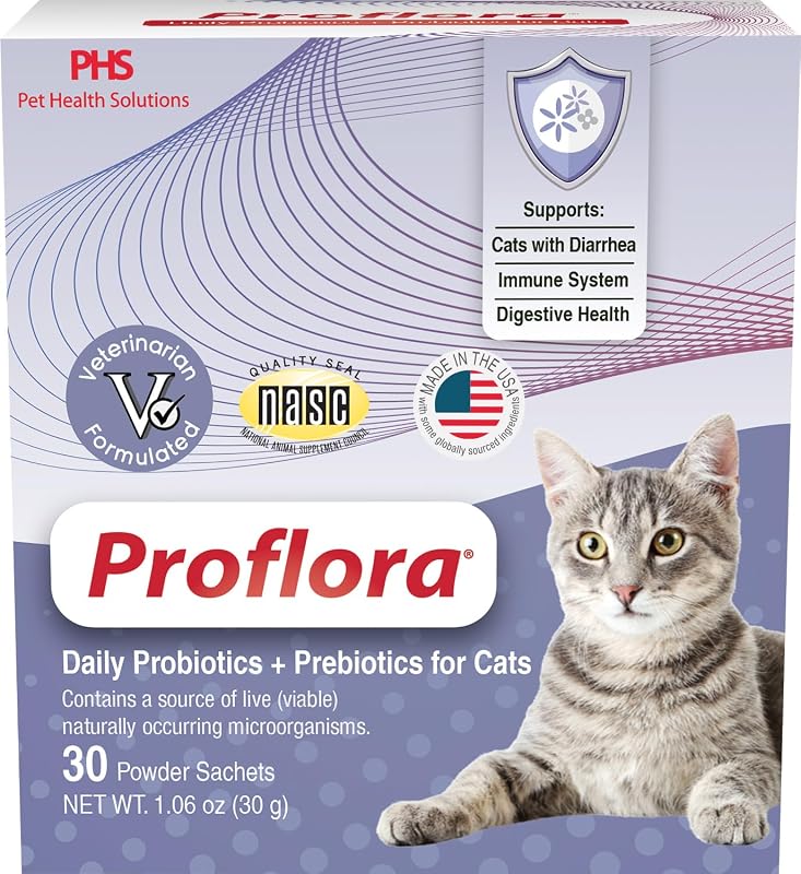 Probiótico em Pó para Gatos Proflora com Prebióticos e Lactobacillus acidophilus — 45 g