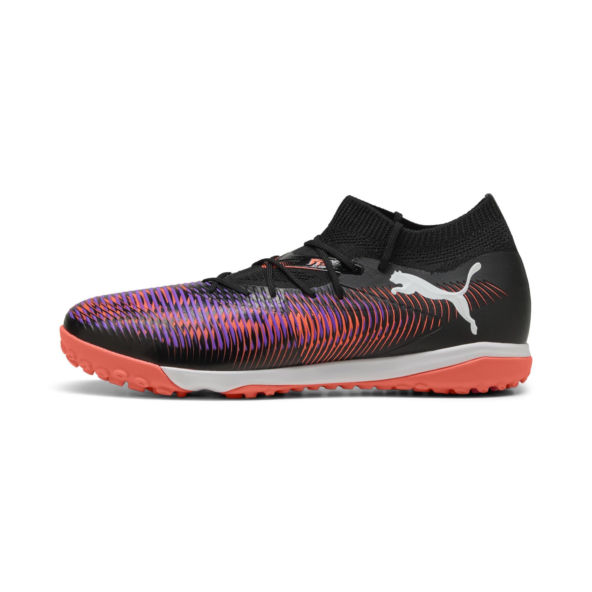 Puma Unisex Future 8 Match Turf Football Boots, Puma Black-Puma White-Glowing Red, 11 UK