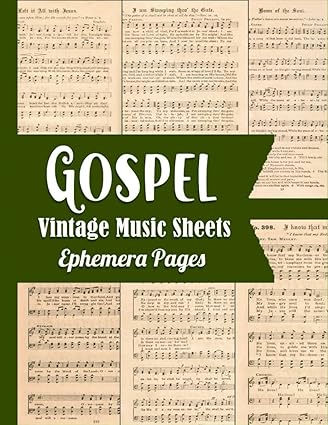 Gospel Vintage Music Sheets Ephemera