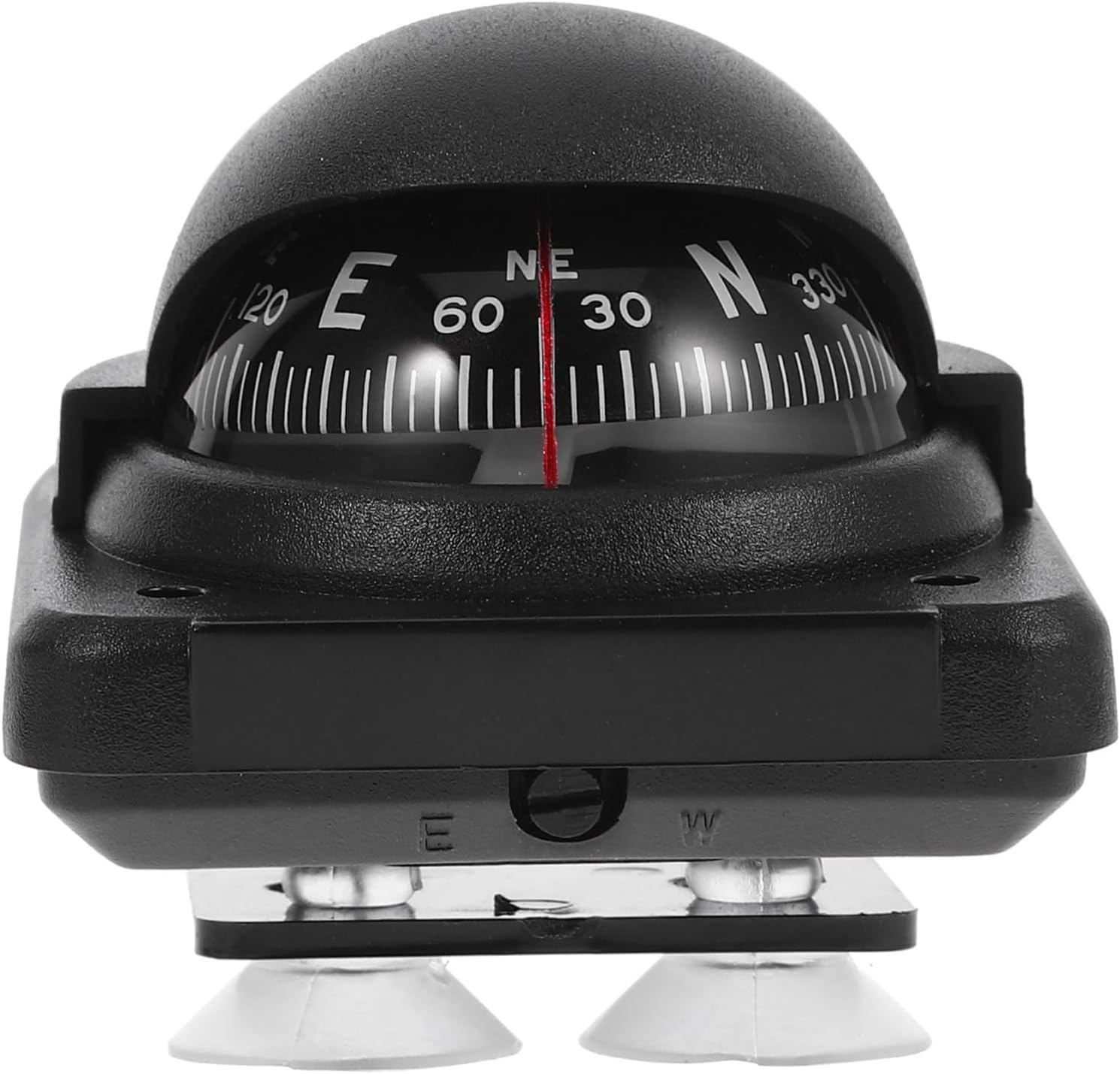 Luxshiny Adjustable Automotive Car Compass Ball for Dashboard High for Boat Truck SUV Abs Material Portable Vehicle Mount Compass for Accurate Direction Guidance
