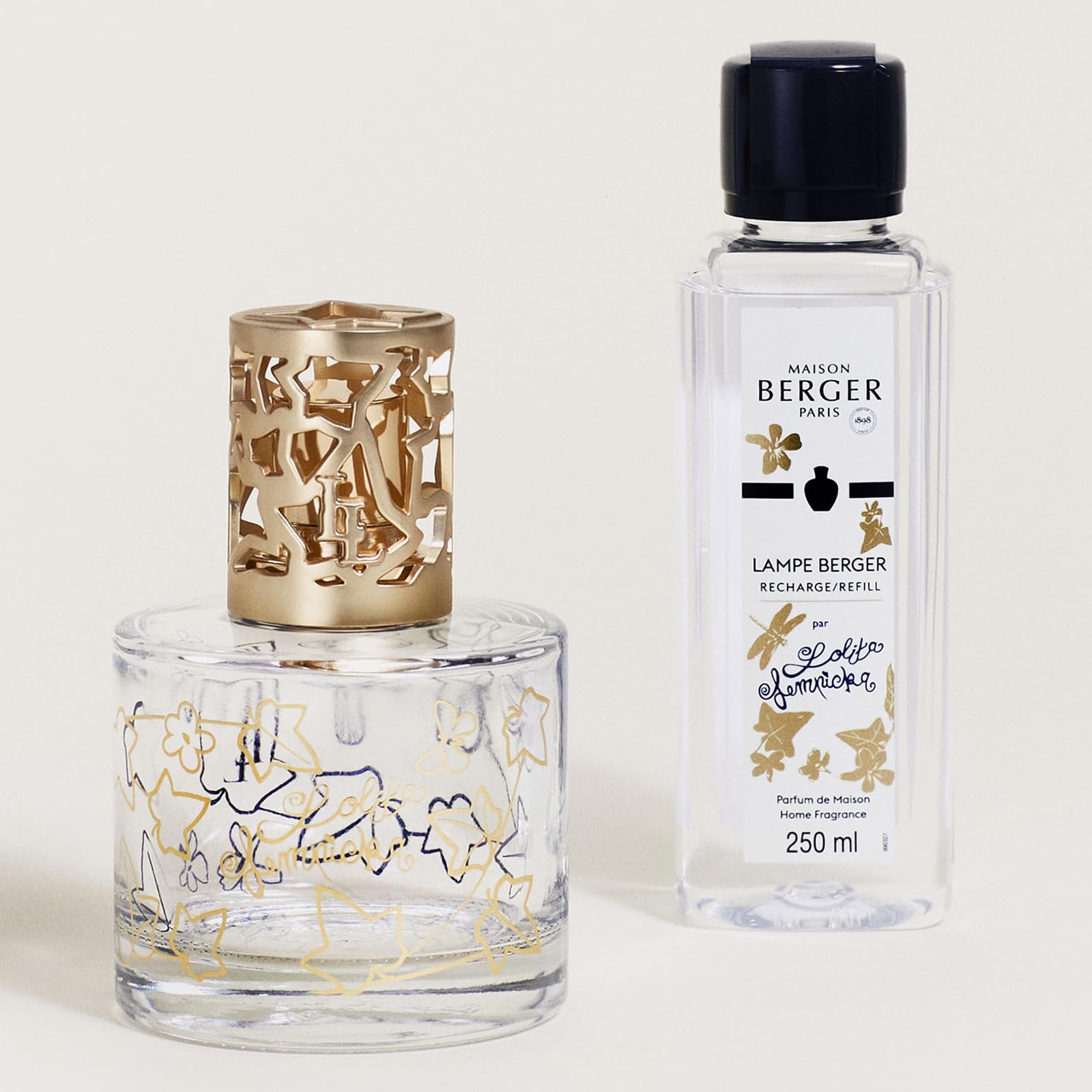 Maison Berger - Cofanetto lampada pastore Pure Lolita Lempicka - con ricarica profumata, pronta all'uso - Profuma e purificazione - Diffusione sottile, omogenea e lunga durata - Trasparente