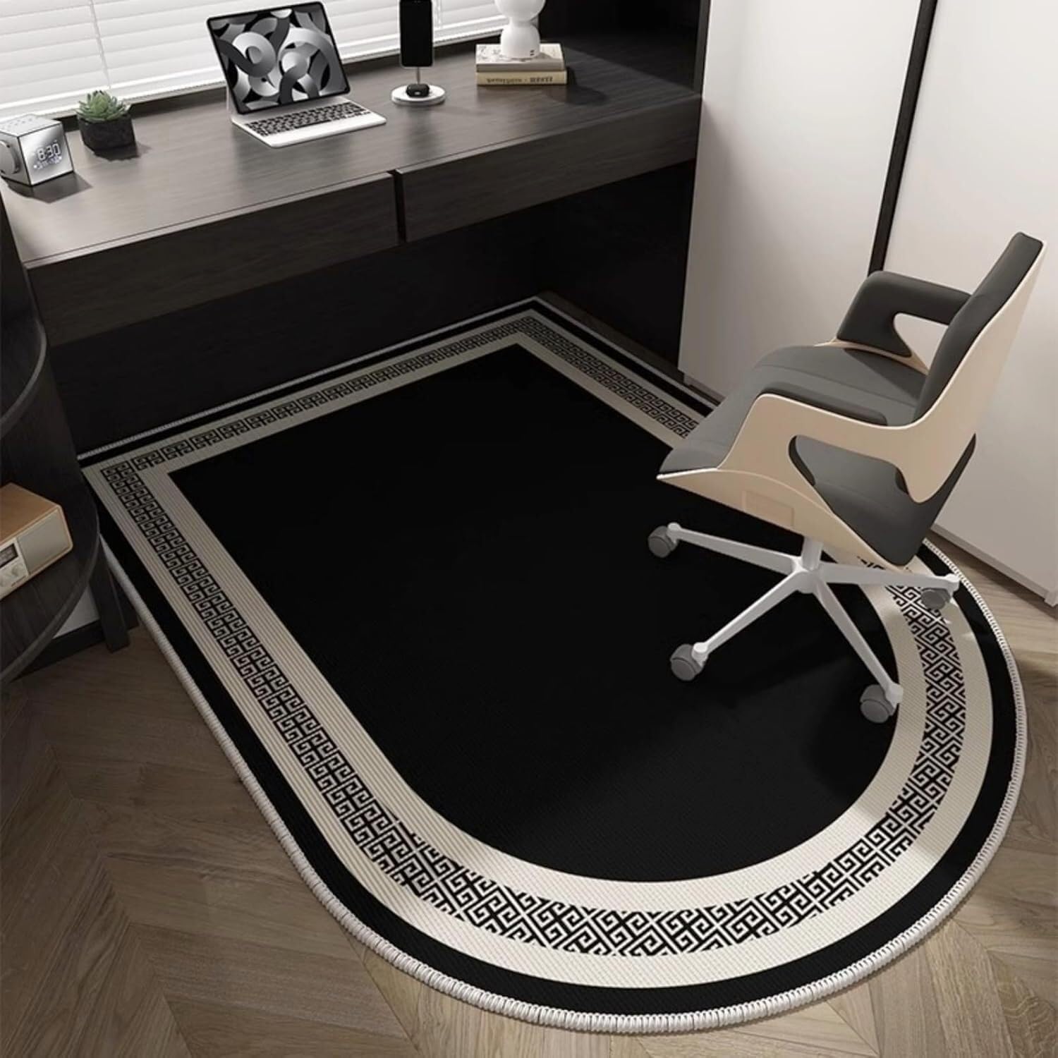 Sillas de computadora solución para proteger madera con este cojín Nero de 120x180cm
