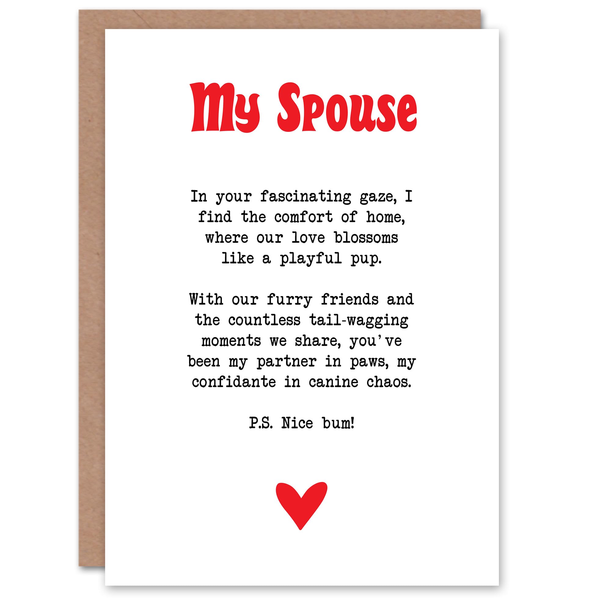 Artery8 Greeting Card - Love Poem - Anniversary Card - White