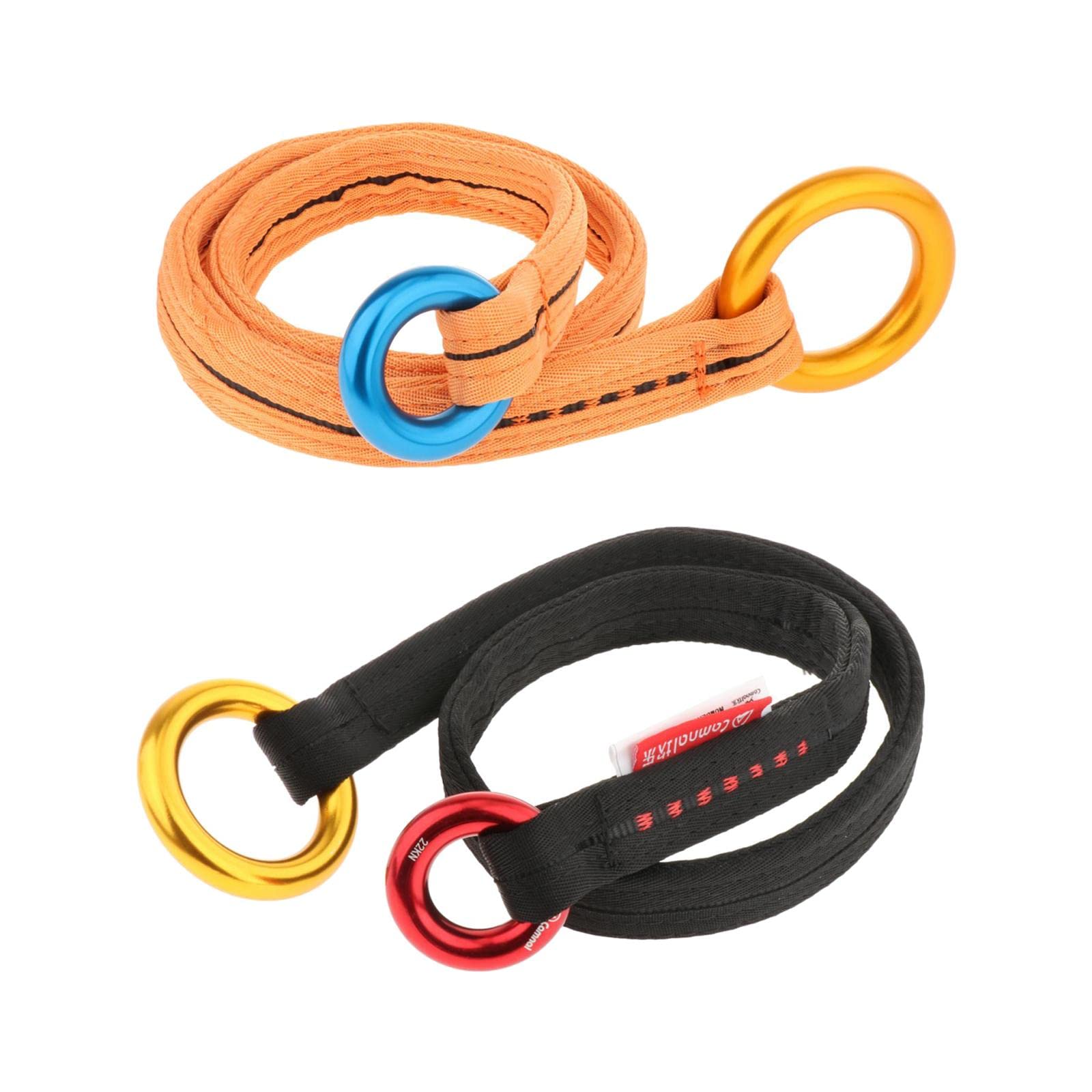 UJEAVETTE 2Pcs Cambium Saver Tree Arborist Friction Saver Black 90cm Orange 90cm- Sporting Goods- Outdoor Sports- Climbing & Caving- Ropes, Cords & Slings-image-34