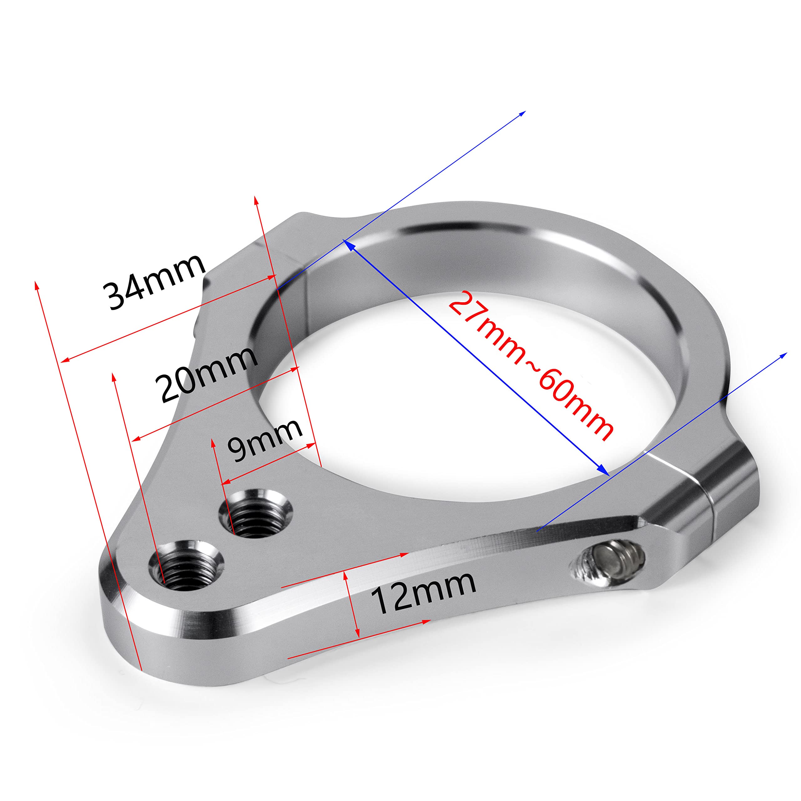 Morsetti di Sterzo Clip 27mm Universale Ammortizzatori Lineari Morsetto da 27mm Forcella Anteriore da 27 mm Morsetto Per Tubo Per Moto