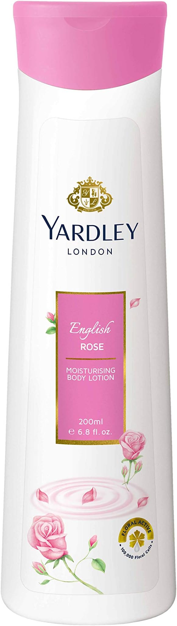 Yardley English Rose Body Lotion For Moisturizing - 200ml | Natural Floral Extracts | Luxurious Creamy Range | For Fast Glowing Skin