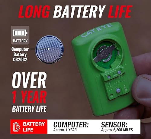 Miniatura 6 de CATEYE Ordenador inalámbrico para bicicletas Padrone ciclocomputadora de gran tamaño, velocímetro inalámbrico y odómetro, montaje FlexTight,
