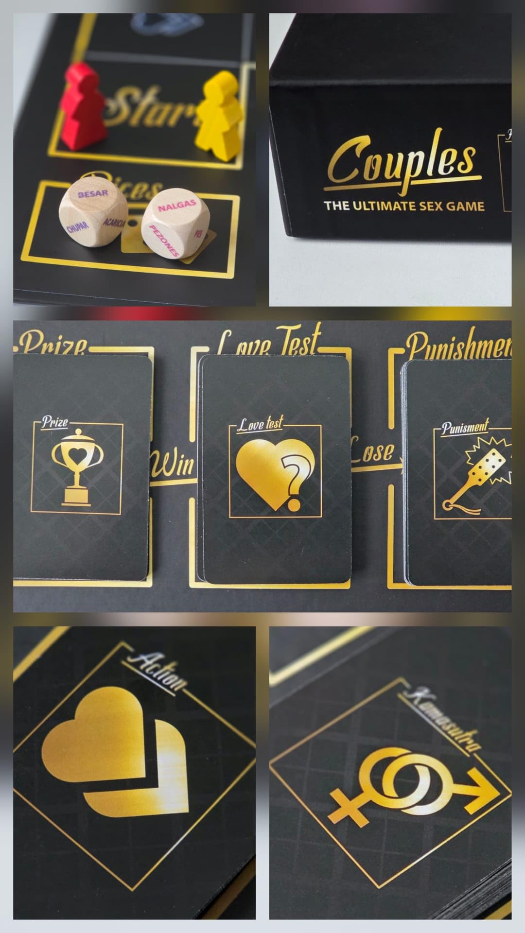 Couples – Juego de Parejas Adulto para Reavivar la Relación/Juego Erótico de Mesa/Regalo Original para Parejas