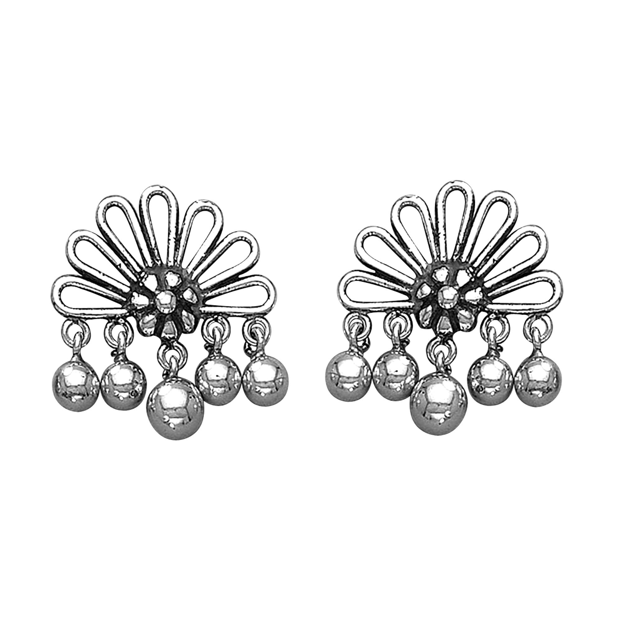 ACPL 925 Sterling Silver BIS Hallmarked Oxidized Fancy Stud Earrings for Women and Girls (B0844RLRRL) Amazon Price History, Amazon Price Tracker