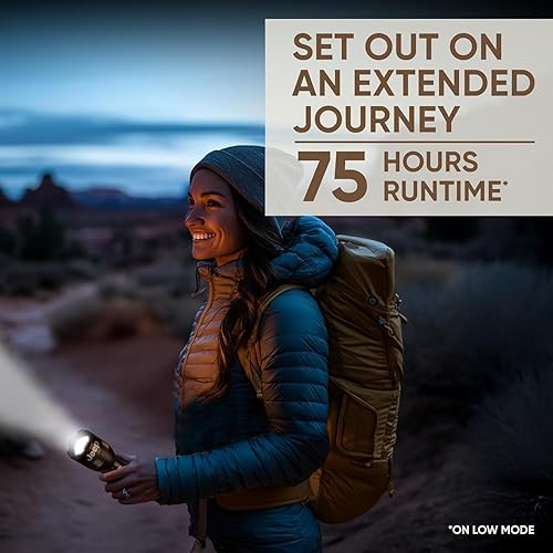 Miniatura 5 de Linterna Energizer Jeep HL-10000 recargable, linterna táctica ultra brillante de 10,000 lúmenes, resistente al agua IPX4, incluye cable USB-C