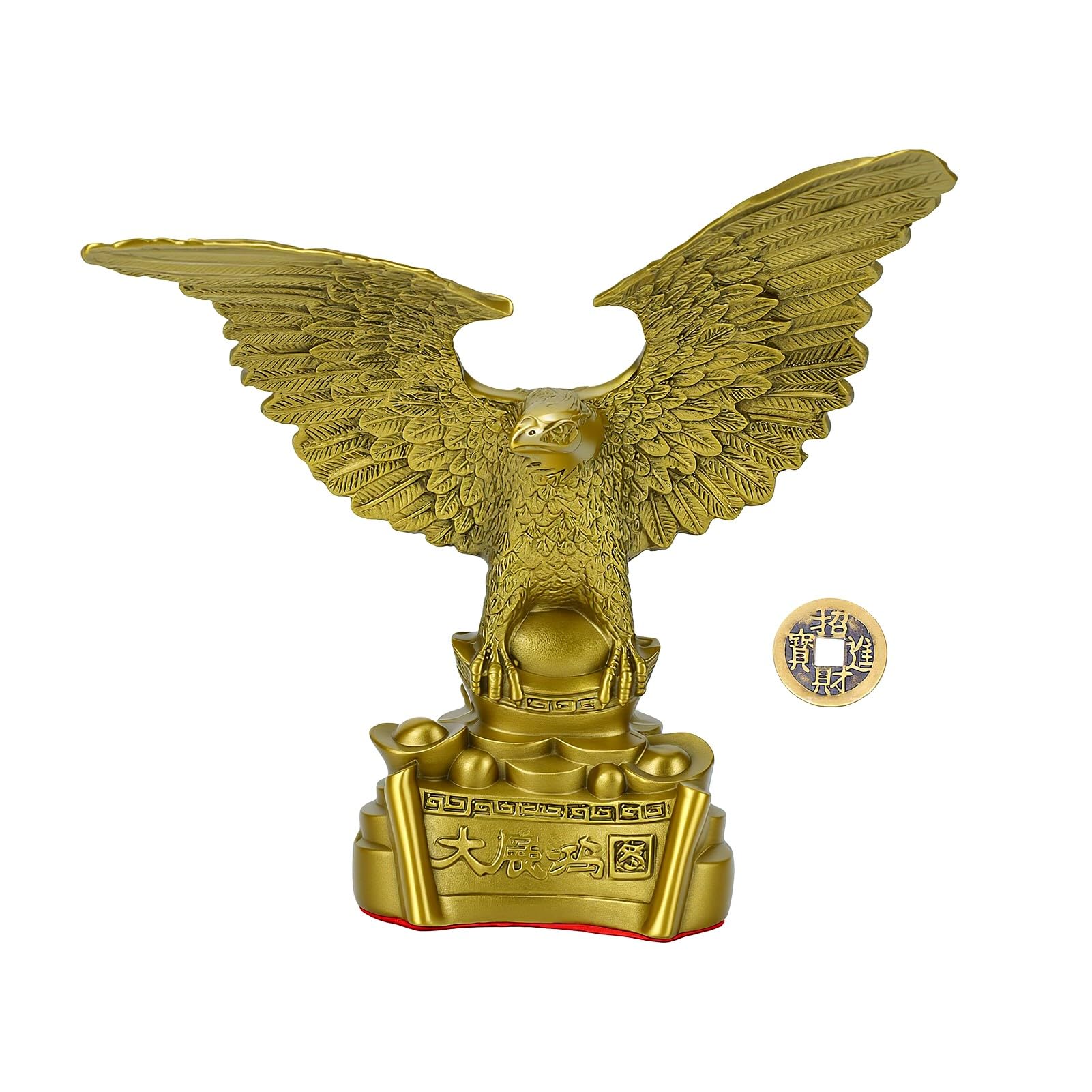 SUNGOOYUE Mosiądzany Orzeł Statuetka Odporna na Utlenianie