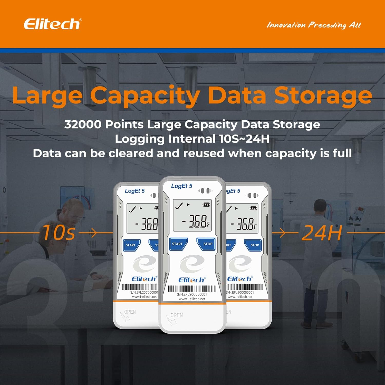 Elitech LogEt5T USB Plug and Play feature