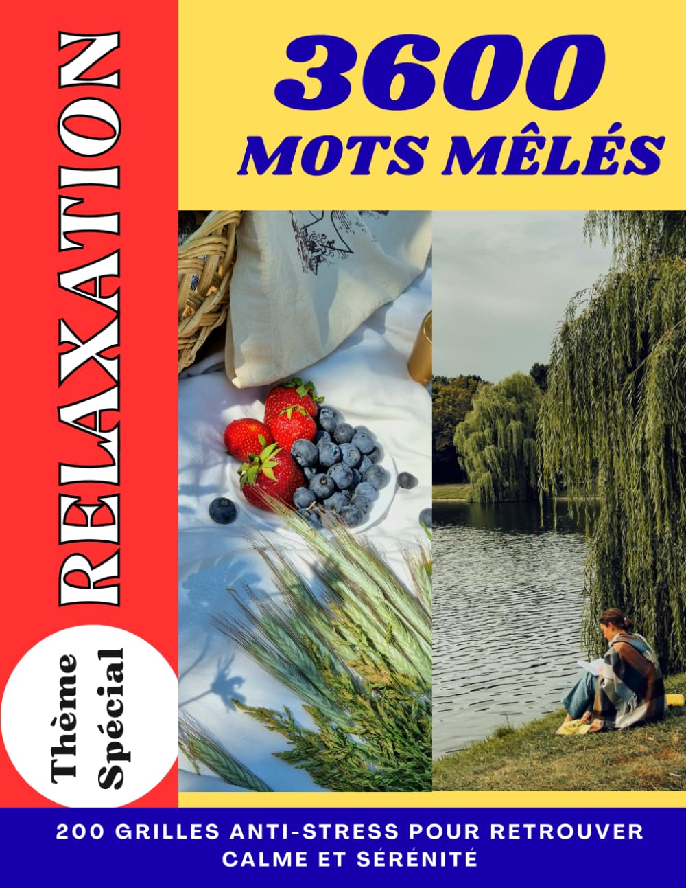 Mots Mêlés Relaxation - 200 Grilles Anti-Stress pour Adultes: Jeu apaisant : nature, émotions, méditation | Grands caractères | Détente & bien-être | Format A4