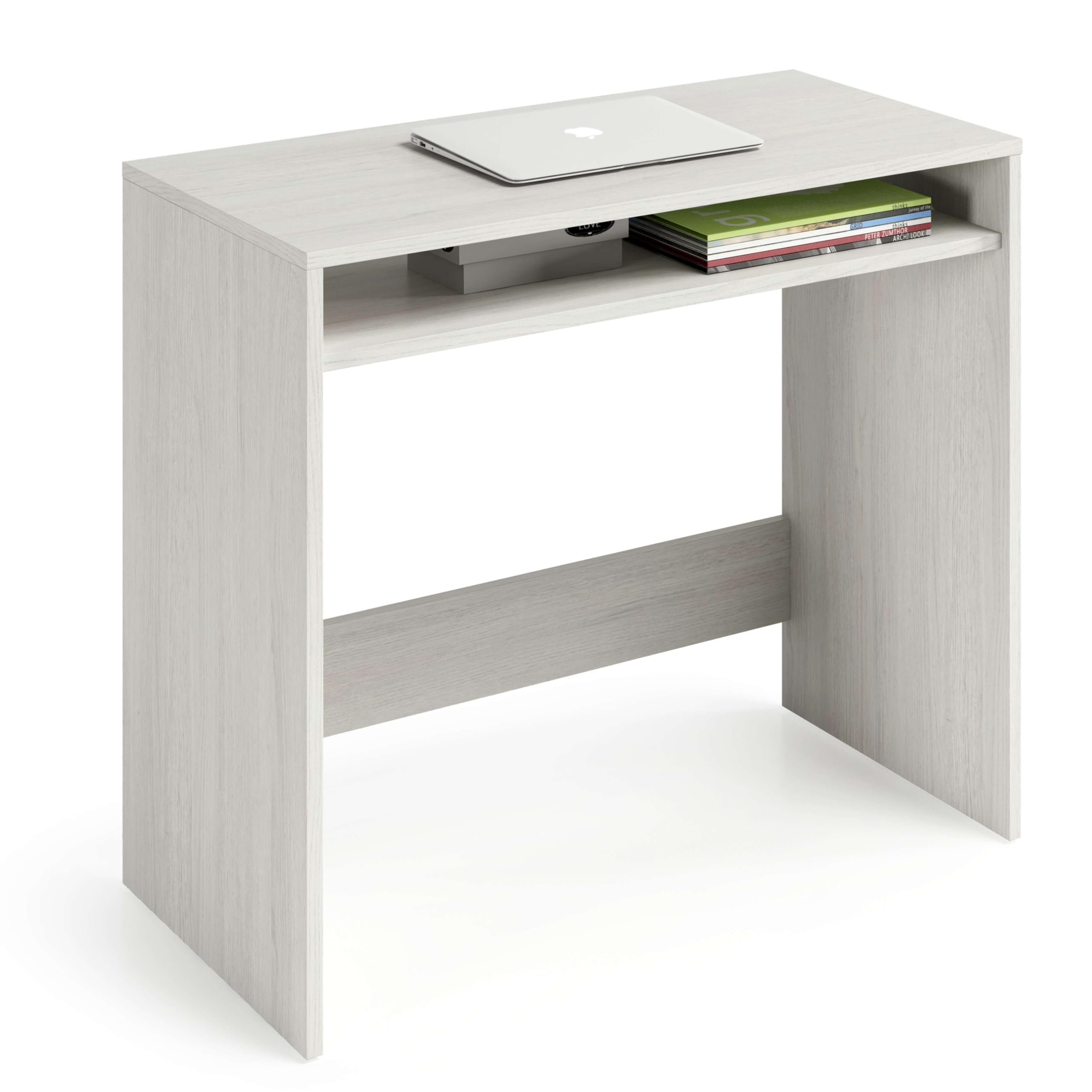 Miroytengo Escritorio Juvenil Dormitorio Nunu Estilo Contemporaneo Color Blanco Alpes 79 cm