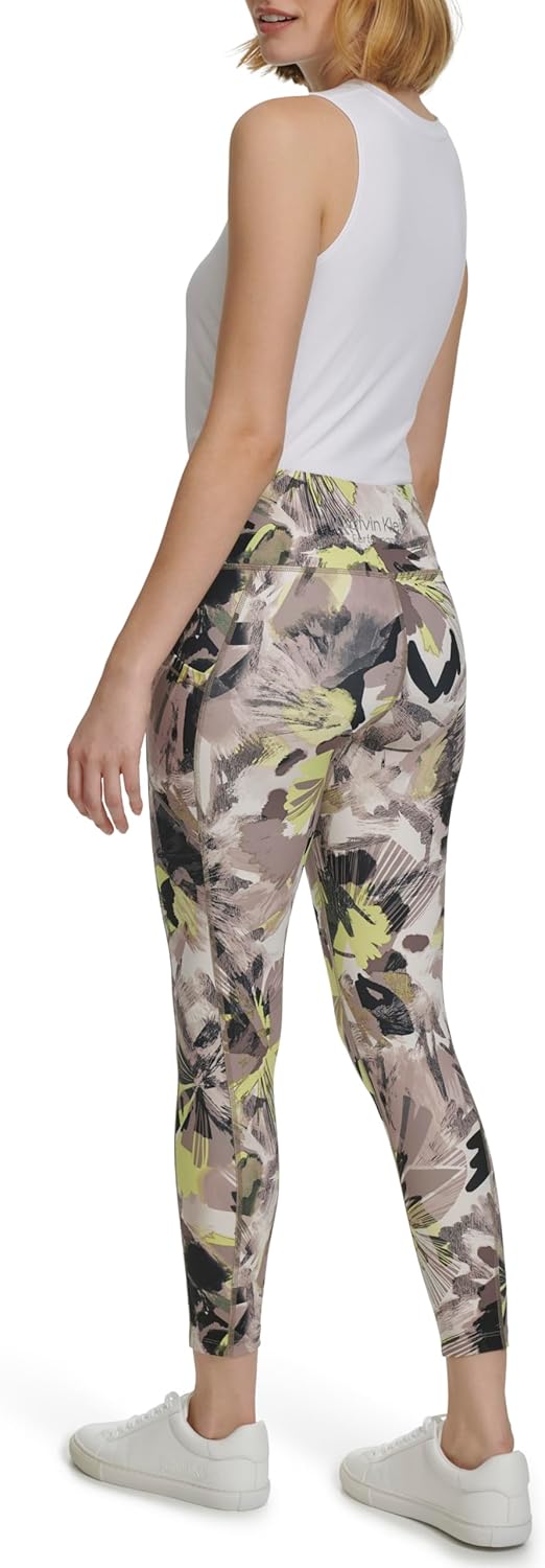 Calvin Klein Womens Printed High Waisted Leggings - Image 6