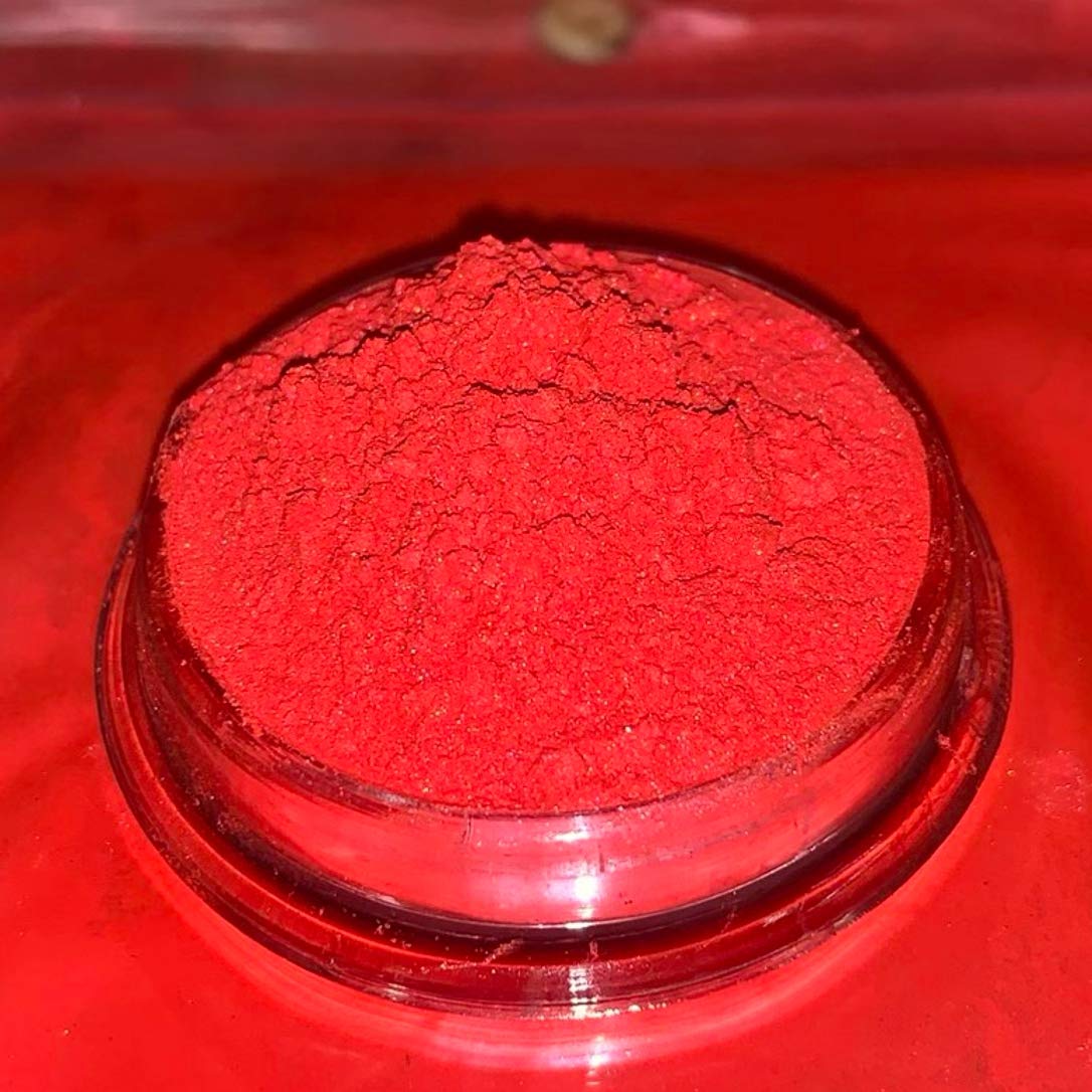 Dipoxy Bright-Red-Pearl-Rot02 Pigment Farbmittel für Epoxidharz, Polyesterharz, Polyurethan Systeme, Beton, Lacke, Kunstharz Schmuck